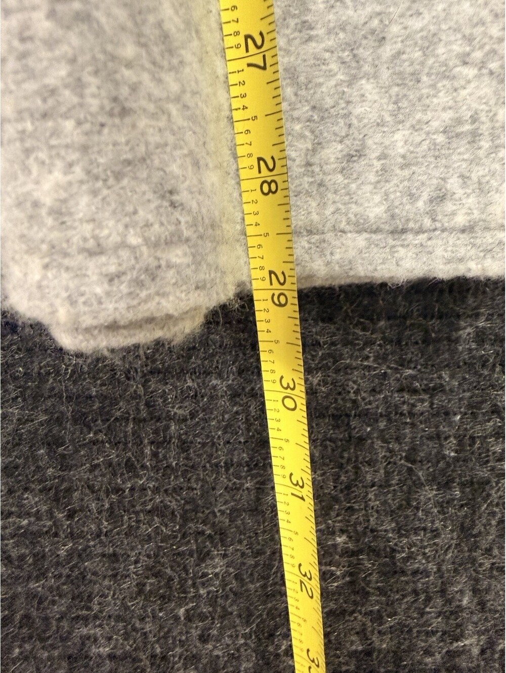 Uniqlo Wool Blend A-Line Skirt Sz XS Grey Elasticized Waist - Picture 3 of 5